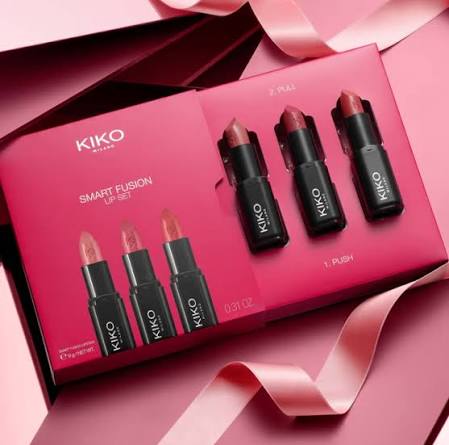 پک رژلب 3تایی کیکو میلانو مدل ( Kiko Smart Fusion